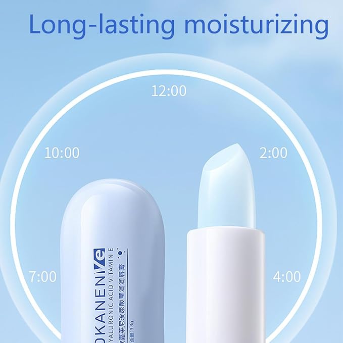 2PCS Hyaluronic Acid Lipstick,Soothing Lip Lines Lip Balm,Moisturizing, Softens and Reduces Lip Lines,Lip Care Daily Use Lip Balm Nourishes All Lip Skin Types