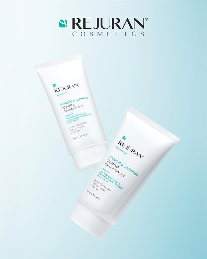 REJURAN® Advanced Calming & Soothing Cleanser, c-PDRN® - Gentle Gel Face Wash Suitable for Sensitive Skin, Effectively Retains Moisture (5.29 oz)