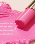 Oulac Moisturizing Shine Lipstick For Women Christmas Set 2PCS, 2 in 1 Tinted Lip Balm for Winter, Hydrated Juicy and Glossy Lip Color for Dry, Cracked and Chapped Lips, Vegan [06+15]