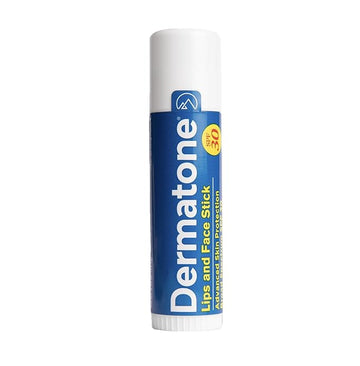 Dermatone Lips and Face Stick Stocking Stuffer | Advanced Skin Protection | SPF30, Moisturizing | Sooth & Replenish | Big Spot Stick 0.5oz