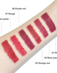 evpct Silky Lip Liner Pencil Retractable, Ruby Red Smooth Lip Liner Creamy Velvet Lipliner Long-Lasting for Korean Makeup Contouring Matte Lip High Pigmented Rich Colors Crayon Lipstick Pen 02