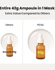 PO:DL All-In-One Hyaluronic Hydrogel Mask(4ea) | Collagen Face Mask for Glass Glow Skin | Deep Hydration & Radiance Boosting | Improves Skin Elasticity & Firmness | Korean Face Mask Skincare