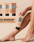 Leg Makeup, Tattoo Cover Up Makeup 24-Hour Long-Lasting Sweatproof Waterproof Body Makeup No Transfer. #03 (Bronze)