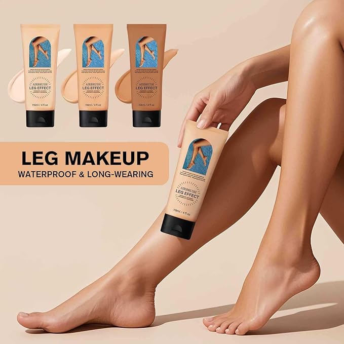 Leg Makeup, Tattoo Cover Up Makeup 24-Hour Long-Lasting Sweatproof Waterproof Body Makeup No Transfer. #03 (Bronze)