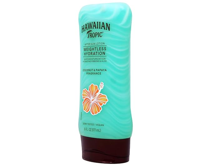 Hawaiian Tropic Silk Hydration Weightless After Sun Gel Lotion With Hydrating Aloe And Gel Ribbons, Clear, 6oz