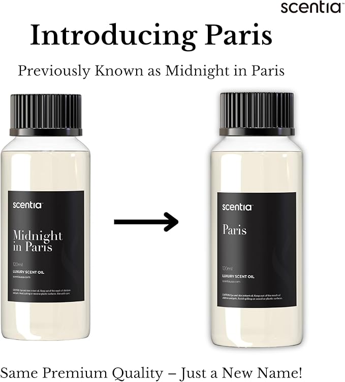 Scentia Hotel Fragrance Oil Inspired by The Hotel Costes - 120 mL 4.06 fl oz - Refill Diffuser Oil Blend Rose, Clove & Sandalwood Notes for Aromatherapy Diffusers - Paris, Thanksgiving Gift