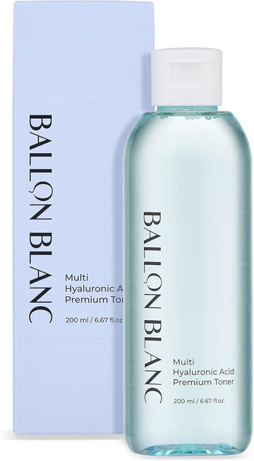 Multi Hyaluronic Acid Premium Toner | pH 5.7 | Rapid Hydrating pH Balancing Toner with Guava Leaf Extract and Niacinamide for Dry Skin | Vegan/Cruelty Free, K-Beauty | 6.67 fl oz.