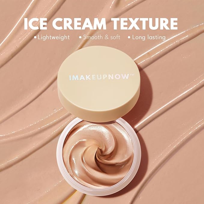 imakeupnow Eyeshadow Primer Base Long-Lasting Cream Eye Makeup Primer Matte, Waterproof Eye Base for Vibrant, Eyeshadow Concealer For All Skin Type, 0.35oz/count, Tan with Medium Coverage