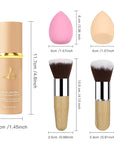 Match Foundation 4-in-1 with SPF 50 : Color Changing Foundation Medium Spectrum with 2 Brushes and 2 Cosmetics Sponge - Moisturizing & Concealer Face Makeup for All Skin Types