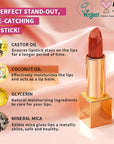 Oulac Red Lipstick Christmas Gifts for Women - Metallic 3D Shine Lightweight Hydrating Formula, High Impact Lip Color, Full Coverage Lip Makeup, Cherry Bomb(12)