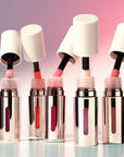 MAKE Beauty Serum Balm Hydrating Lip Oil. Vegan Moisturizing Lip Gloss with Plumping Effect. Lip Treatment Cream for Soft, Smooth, Shiny Lips - Shade, Lilac Layer