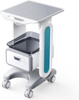 Professional Medical Trolley Cart with Wheels Mobile Ultrasound Cart Beauty Storage Utility Cart Rolling Cart with Drawer for Home Bedroom Salon Lab Hospital Dental Office Clinic