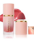 AKARY Mousse Liquid Blush, Soft Cream Makeup Blush, Cheek Tint(03#Coral)