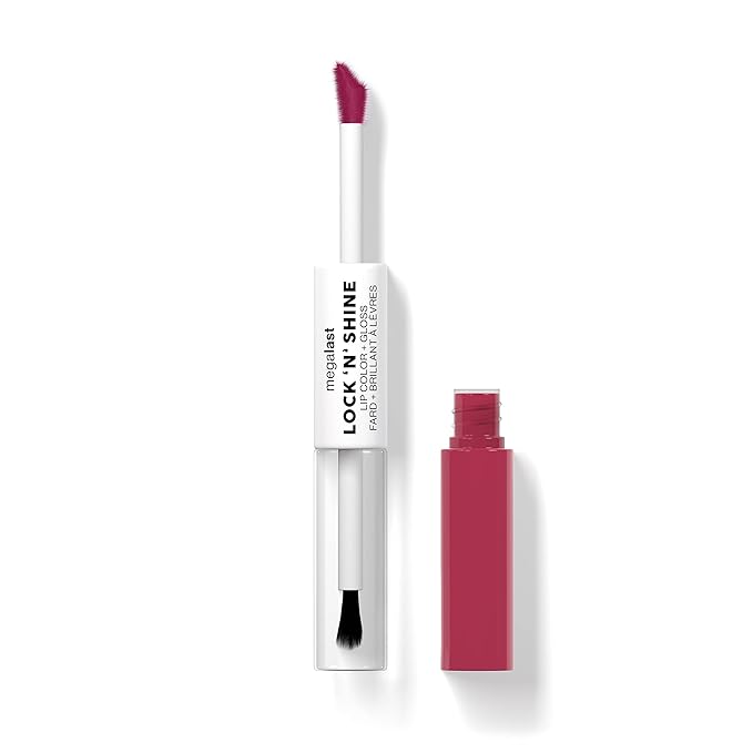 wet n wild Megalast Lock 'N' Shine Lip Gloss Color + Gloss Lipstick La Pink