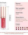 evpct 1Pcs Plum Wine Red Silky Velvet Matte Liquid Lipstick Lip Gloss Set for Women Long Lasting 24 Hours Color Stay Lipstick labiales matte larga duracion mate 24 horas originales 09#