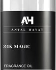 24K Magic Diffuser Oil 120mL – Hotel Scented Essential Oil for Diffuser – Inspired by W Hotels – Luxury Aromatherapy Oil Blend – Bergamot, Jasmine, Lemongrass, Musk