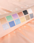 evpct 12Pcs Capsule Cream Eye Shadow Brightener Sticks Set for Eyes, Pearl White Smokey Black Gray Khaki Royal Blue Violet Purple Silver Shimmer Matte Pencil Eye shadow Applicator Stick Palette Makeup