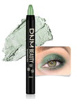 evpct Greenish Cyan Shimmer Cream Eye Shadow Brightener Sticks Set for Eyes, Cyan Shimmery Matte Pencil Eye shadow Applicator Stick Pen Palette Makeup Waterproof sombras en crema para ojos 12#