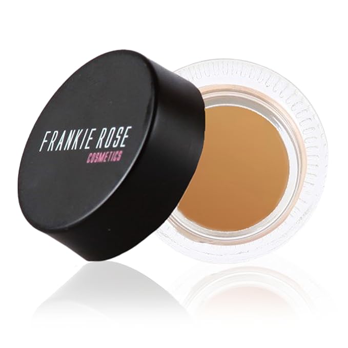 Frankie Rose Weightless Cream Eyeshadow Primer | Long-Lasting Eyelid Primer & Eyeshadow Base, Non-Greasy Formula Eye Primer - Tinted Eyeshadow Primer For All Skin Tones, Medium
