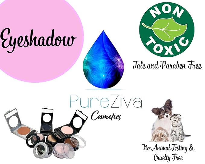 Pewter Frosted Misty Hunter Green Grey Silver Shimmer Pressed Powder Single Vegan Eyeshadow; Talc, Paraben & Cruelty Free