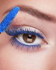 Maydear Blue Waterproof Mascara for Eyelashes - Long Lasting Smudgeproof Color for Women, Fast Dry Lengthening Eye Makeup for Party and Stage Use