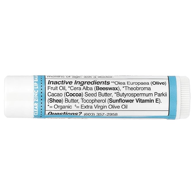 Badger Sunscreen Lip Balm SPF 15, Organic Mineral Sunscreen SPF Lip Balm with Zinc Oxide, Reef Friendly, Broad Spectrum, Water Resistant, Unscented, .15 oz