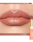 Oulac Color Rich Satin Matte Lipstick – Nude Peach Lipsticks for Women, Long Lasting, Hydrating Lip Color, Non-Drying Velvet Finish, Creamy Texture, Full Coverage, Vegan, SG04