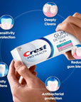 Crest Pro-Health Gum Detoxify Plus Toothpaste 4.5 oz Pack of 3 - Antibacterial Fluoride Toothpaste, Sensitivity Protection, Whitens Teeth, Anticavity, Plaque Control
