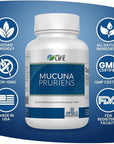 Well of Life: Mucuna Pruriens 60 Veggie Capsules, Supplement for Relaxation, Mood & Well-Being, 15% Extract Natural, USA Made, No Color Added No Artificial Ingredients & Non-GMO
