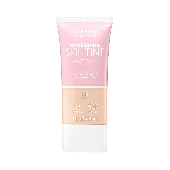 COVERGIRL Clean Fresh Skin Milk Foundation, Fair, 1 Fl Oz (Pack of 1) (packaging may vary)