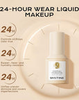 MISTINE Full Coverage Foundation Makeup for Oily Skin,24