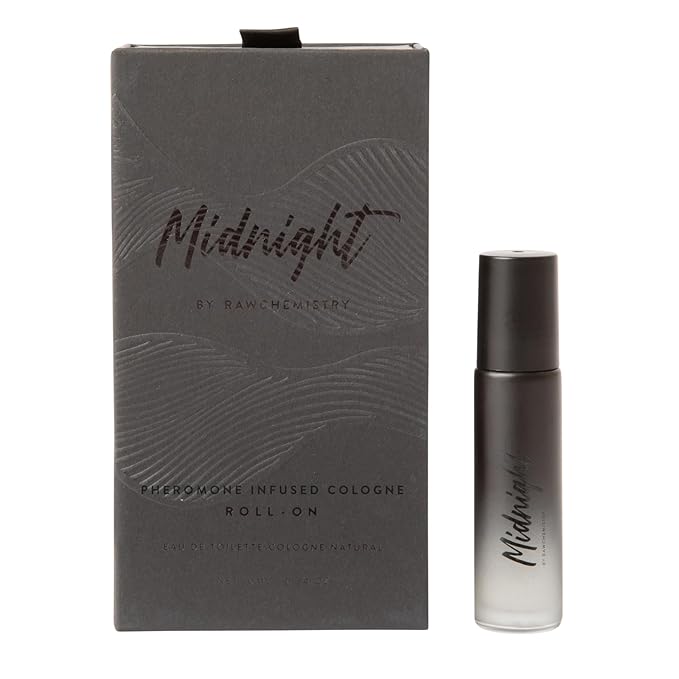 RawChemistry Midnight Pheromone Infused Cologne for Men Roll-On I Men's Cologne with Pheromones I Fragrances for Men