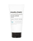 MARLOWE. No. 122 Facial Scrub 6 oz, Gentle Face Exfoliator with Apricot Seed Powder & Pumice, Cleanses & Smooths, Fresh Pine & Agarwood Scent