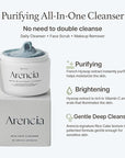 ARENCIA Hyssop Brightening & Deep-Cleansing Face Scrub & Exfoliator - All Skin Types, For Sebaceous Filaments & Blackheads (1.76oz)