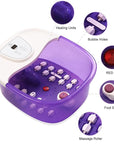 Foot spa bath massager with