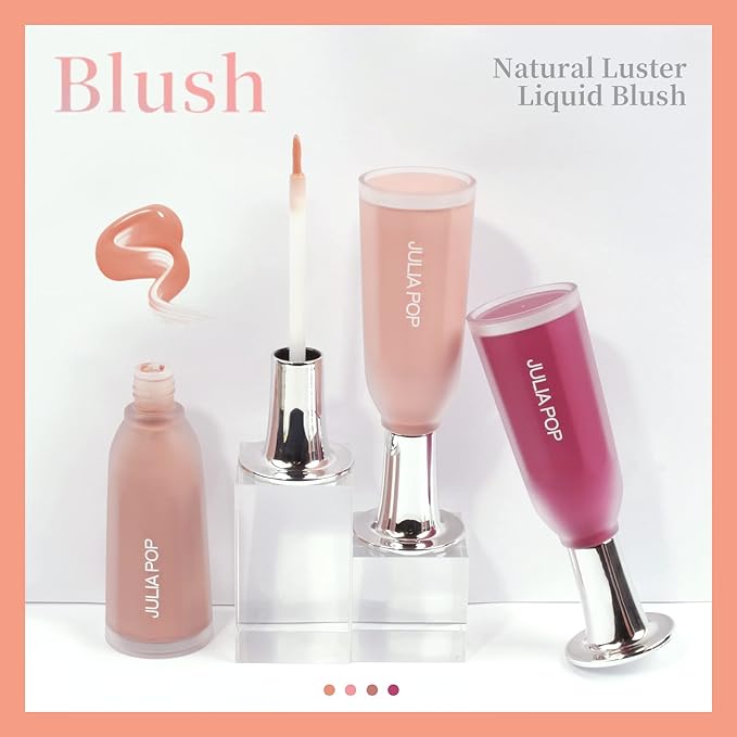 AKARY Soft Liquid Blush Makeup Lightweight, Velvet Beauty Tender Powder