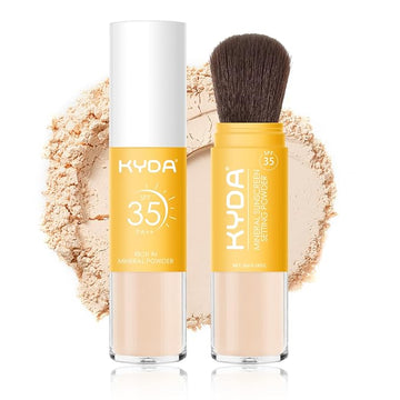 KYDA Mineral Sunscreen Setting Powder, SPF 35, Medium, Ownest Beauty