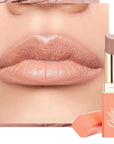 Oulac Nude Lipsticks for Women, Peach Matte Lip Stick, Full Coverage Lip Color, Satin Matte Finish, Cream Texture, Hydrating, Infused with Hyaluronic Acid, Vegan & Clean Beauty 4g SG02 Bodylicious