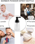 Barber Powder Bottle Spray - for Applying Talc Home, Beauty