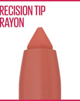 Maybelline Super Stay Ink Crayon Matte Longwear Lipstick Makeup, 160 Stop At Nothing, 0.04 oz