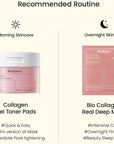 Biodance Collagen Gel Toner Pads, Pore Minimizer for Face, Improving Elasticity, Gentle Exfoliating Toner Pads for Sensitive Skin, Korean Skincareㅣ4.93 fl.oz.(140g)*60Pads