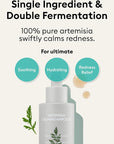 MISSHA Artemisia Calming Ampoule 1.69 Fl oz / 50ml - Face Serum for Sensitive Skin, Korean Skin Care with Double-Fermented Mugwort Extract, Soothes Redness, Acne & Irritation