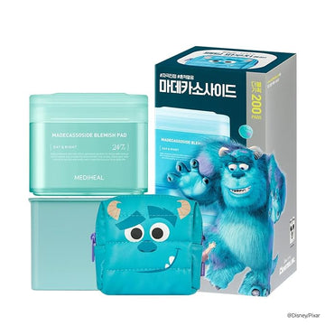 MEDIHEAL Madecassoside Toner Pads [Disney Pixar Edition]-Centella Asiatica to Improve Uneven Skin Tone - Vegan Face Gauze, Full size 100 + Refill 100 (Madecassoside, 200 pads)