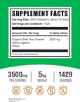BulkSupplements.com Organic Beet Root Powder - Beet Powder Organic, Beetroot Supplement - Superfood Supplement, Vegan & Gluten Free - 3500mg per Serving, 5kg (11 lbs) (Pack of 5)