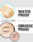 Heroine Make by KISSME Waterproof Smooth Liquid Eyeliner, Japanese Eye Makeup for Smudge-free, Super Keep Brown Black