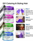 Temporary Hair Color Chalk For Kids, Hair Wax Color For 4 5 6 7 8 9 Year Old Girl Gifts, Birthday,Party, Cosplay DIY, Children's Day, Halloween, Christmas (4, Pink Purple Blue Green)