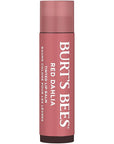 Burt's Bees Lip Tint Balm Stocking Stuffers Gifts, Long Lasting 2 in 1 Duo Tinted Balm Formula, Color Infused with Hydrating Shea Butter for a Natural Looking Buildable Finish, Red Dahlia (2-Pack)