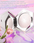 evpct Pearl White Silver Face Highlighter Makeup Shimmer
