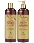 Shea Moisture Shampoo & Conditioner Set – Intensive Hydration Hair Care Formulas with Manuka Honey & Mafura Oil for Extra Dry, Damaged Hair, 24 Oz Ea