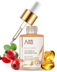 ANAI RUI Squalane + Vitamin E Rosehip Oil Moisturizer for Face Hydrate, Reduce Scars and Stretch Marks, Wrinkles for Smoother, Softer Skin 1 fl. Oz